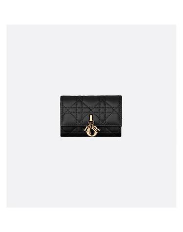 [국내백화점/당일배송] 디올  My Dior Glycine 지갑 블랙 까나쥬 양가죽 S0966ONMJ M900