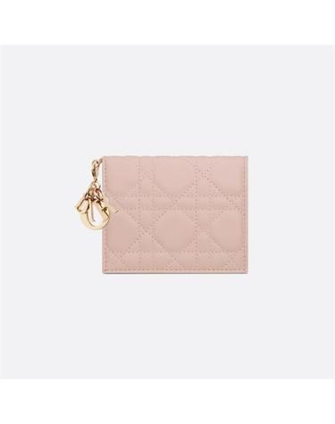 [국내백화점/당일발송]    [국내백화점/당일발송] 디올   Lady Dior Gardenia 미니 지갑 파우더 핑크 S0178ONMJ_M973