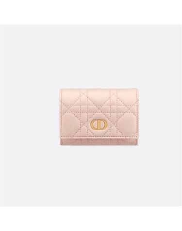 [국내백화점/당일발송]    [국내백화점/당일발송] 디올   Dior Caro Glycine 지갑 파우더 핑크 S5132UWHC_M413 / 여성 반지갑
