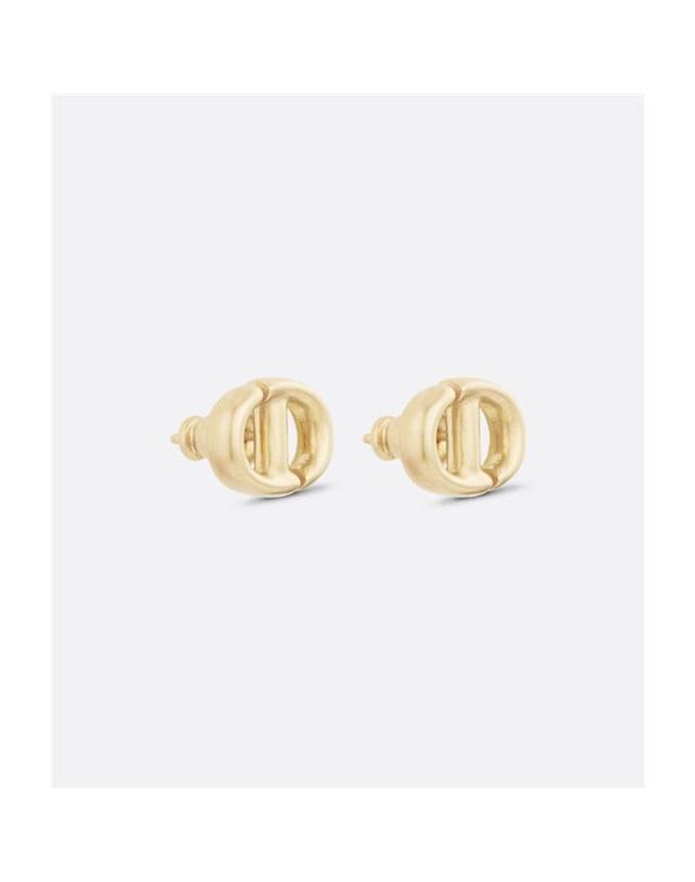 디올 [국내백화점/당일배송] 디올 CD Navy 스터드 귀걸이 E1594CDNMT_D300 / 귀걸이 착용컷