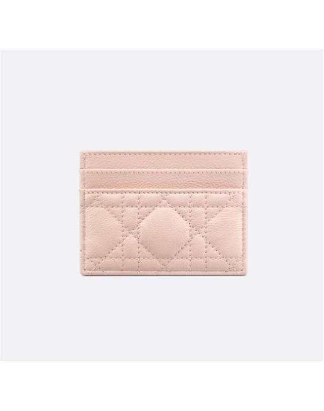 디올 [국내백화점/당일배송] 디올 Dior Caro Freesia 카드 지갑 파우더 핑크 S5130UWHC_M413 / 여성 카드지갑 착용컷