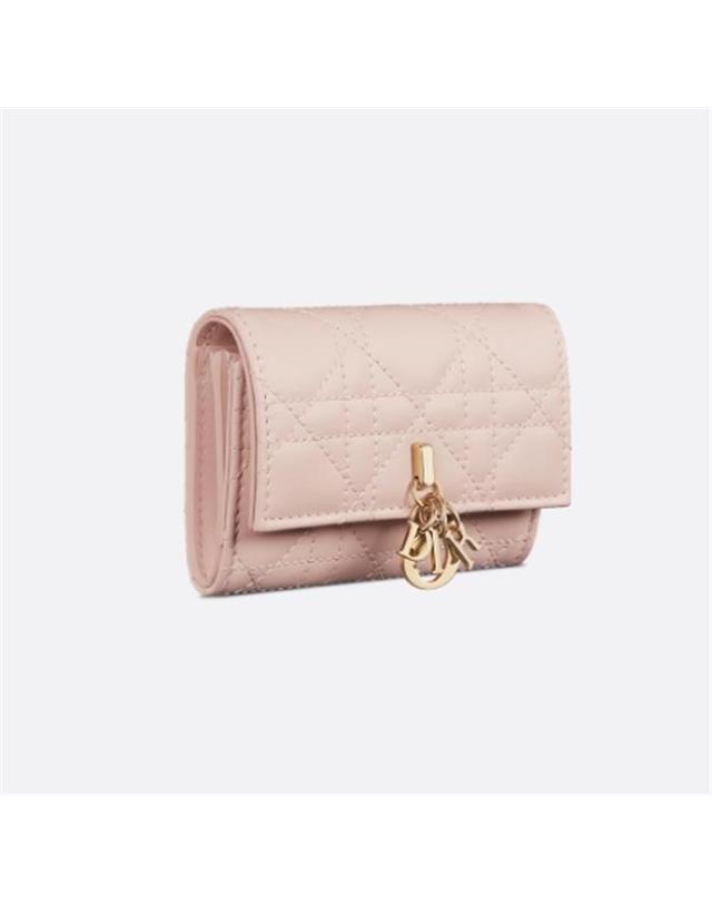 디올 [국내백화점/당일발송] [국내백화점/당일발송] 디올 My Dior Glycine 지갑 파우더 핑크 S0966ONMJ_M413 / 여성 반지갑 착용컷