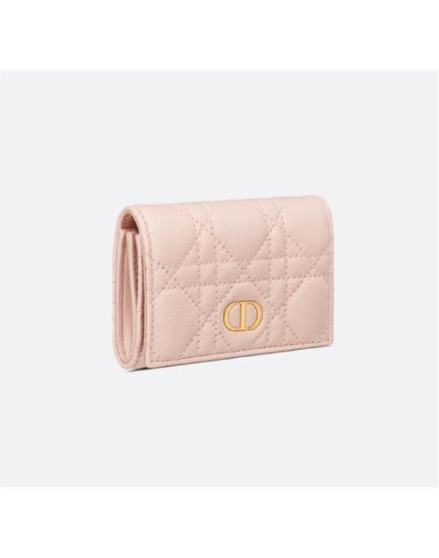 디올 [국내백화점/당일발송] [국내백화점/당일발송] 디올 Dior Caro Glycine 지갑 파우더 핑크 S5132UWHC_M413 / 여성 반지갑 착용컷