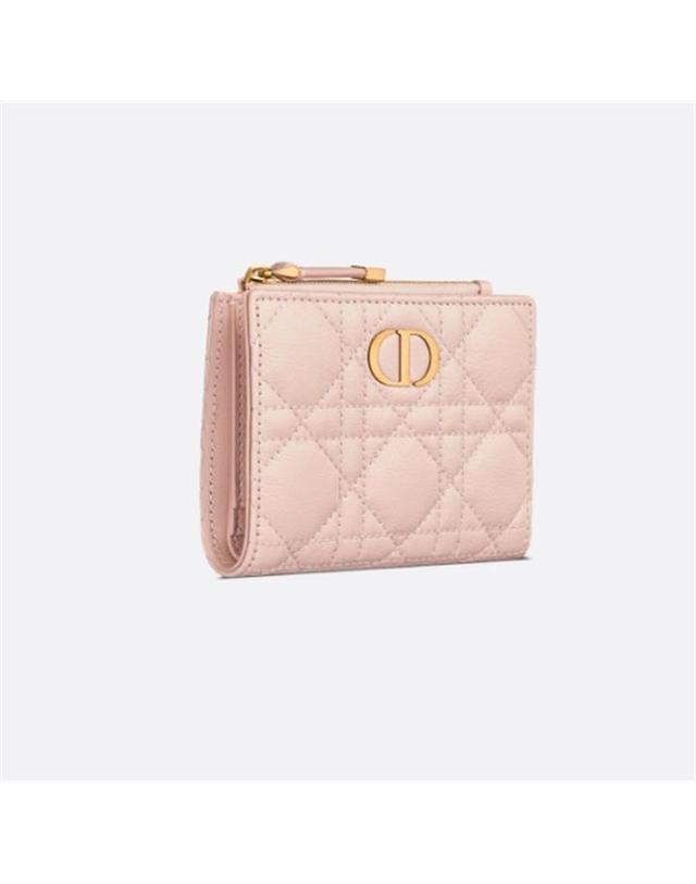 디올 [국내백화점/당일발송] [국내백화점/당일발송] 디올 Dior Caro Dahlia 지갑 파우더 핑크 S5173UWHC_M413 / 여성 반지갑 착용컷