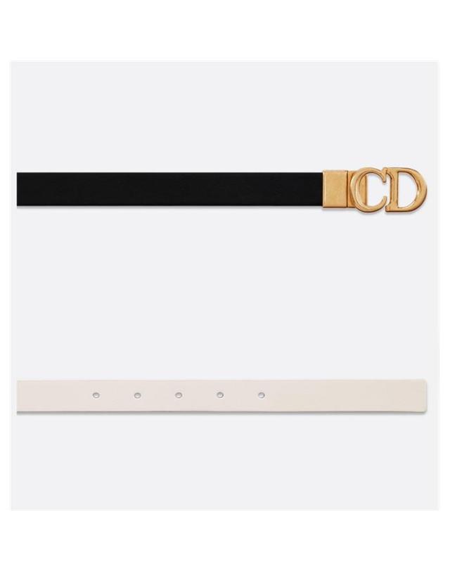 디올 [국내백화점/당일발송] [국내백화점/당일발송] 디올 Saddle 리버서블 벨트 20mm 금장 블랙 베이지 B0335CWGA_M911 / 여성 캐쥬얼벨트 착용컷
