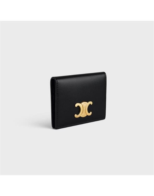 셀린느 [국내백화점/당일배송] 셀린느 바이폴드 카드 지갑 블랙 10P353DPV 38NO / 여성 카드지갑 착용컷