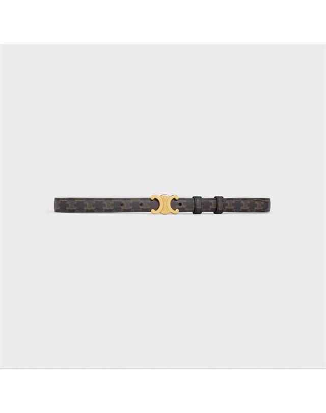 셀린느 [국내백화점/당일발송] 셀린느 트리옹프 벨트 18MM - 트리옹프 캔버스 45AX62AH4 04LU / 여성 캐쥬얼벨트 착용컷