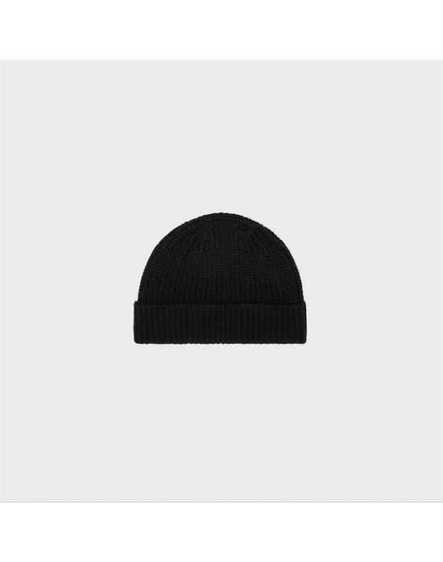 셀린느 [국내백화점/당일발송] 셀린느 트리옹프 비니 - 심리스 캐시미어 2AA32384D 38NO / 모자 착용컷