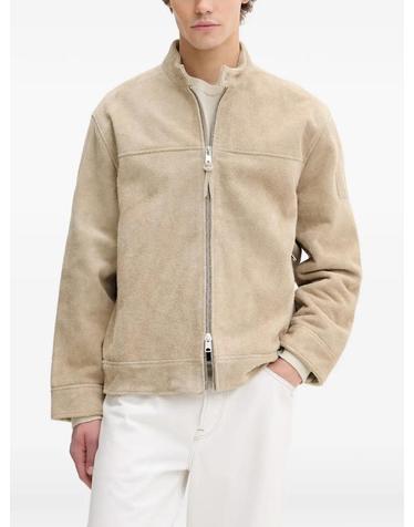 [해외직구] 26 FW 올세인츠 펠릭스 스웨이드 밴드 칼라 재킷 M018LE TP455832743
