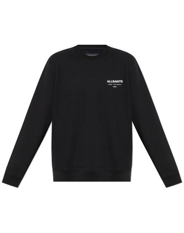[해외직구] 26 FW 올세인츠 미니멀리스트 로고 스웨터 블랙 UNDERGROUNDM033NB