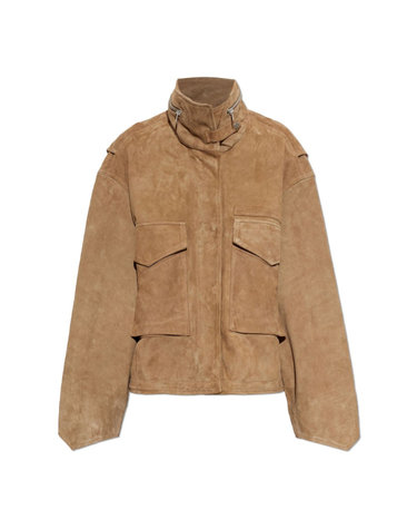 [해외직구] 26 FW 올세인츠 클레이 스탠드 칼라 자켓 브라운 CLAYW087LD