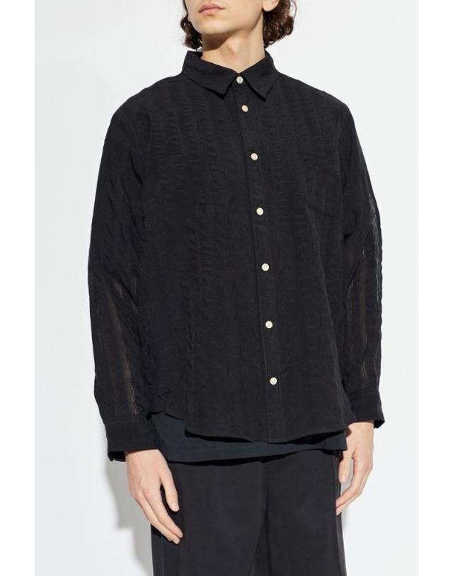 올세인츠 [해외직구] Allsaints Lennar 긴팔 셔츠 LANNARM025SD BLACK TP977093467 착용컷