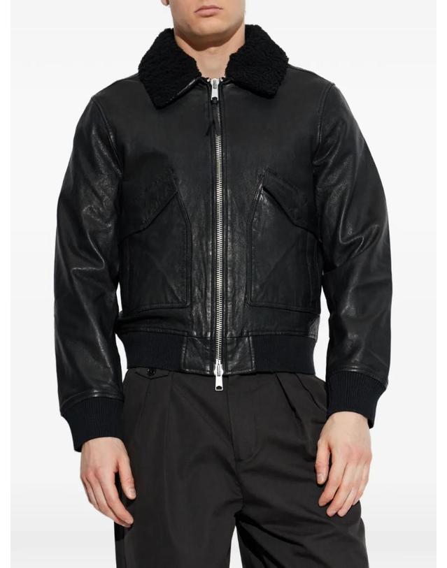 올세인츠 [해외직구] 26 FW 올세인츠 보클루즈 레더 파일럿 재킷 M012LD TP455831809 착용컷