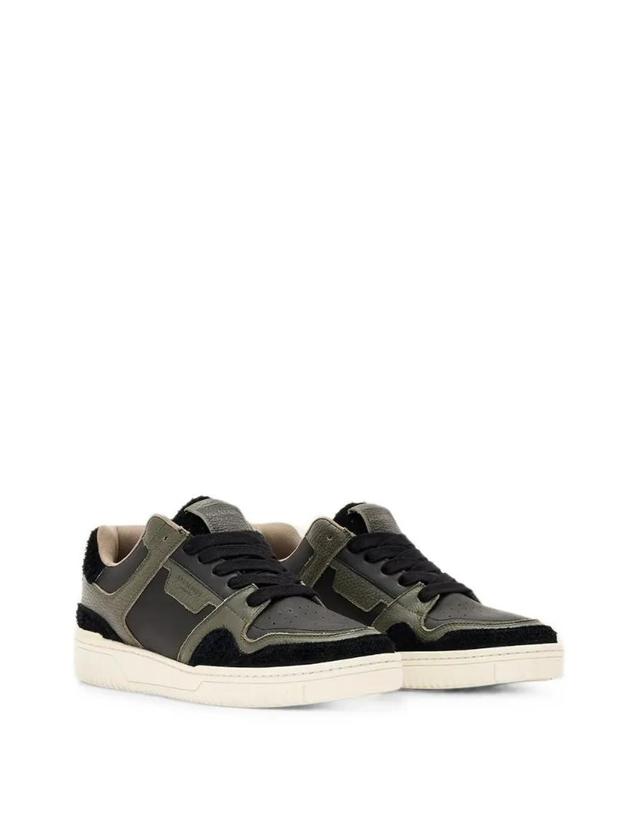 올세인츠 [해외직구] 26 FW 올세인츠 패널 레더 로우탑 스니커즈 M030FE TP455614377 착용컷