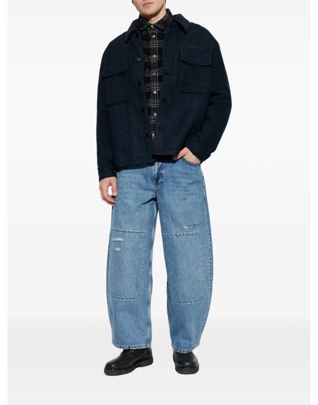 올세인츠 [해외직구] 26 FW 올세인츠 버튼 포켓 셔츠 재킷 M014OE TP454112878 착용컷