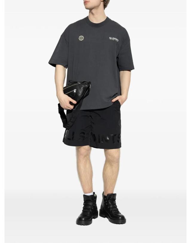 올세인츠 [해외직구] 26 FW 올세인츠 로고 프린트 티셔츠 M006PE TP455757808 착용컷