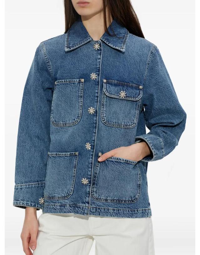 올세인츠 [해외직구] 26 FW 올세인츠 벡스 크리스털 장식 데님 재킷 W044OE TP455959854 착용컷