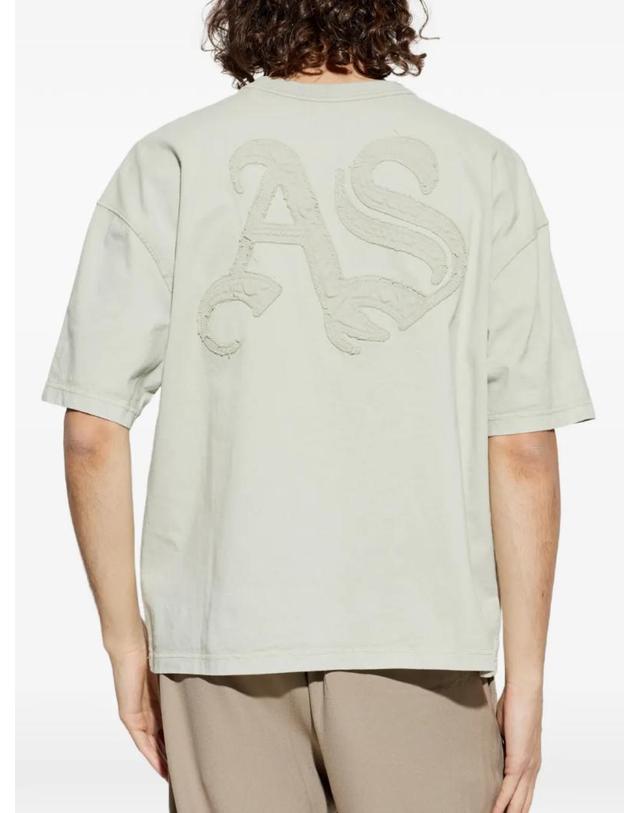 올세인츠 [해외직구] 26 FW 올세인츠 인시그니아 로고 패치 티셔츠 M092PE TP455999098 착용컷