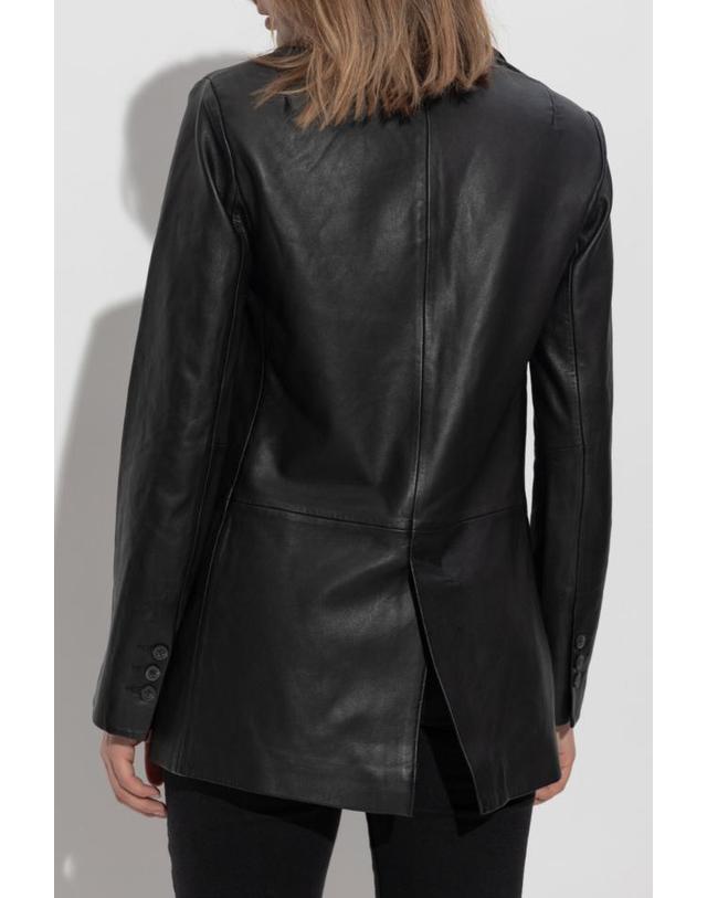 올세인츠 [해외직구] 25FW 올세인츠 레더 블레이저 Deri DERIW127LBBLACK TP580140440 착용컷