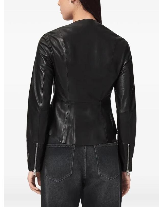 올세인츠 [해외직구] 26 FW 올세인츠 루아나 러플 레더 재킷 W029PF TP460068556 착용컷