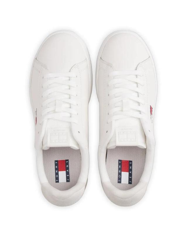 타미진스 [해외직구] 26 FW Tommy Jeans 로고 패치 레이스업 스니커즈 EN0EN02815 TP454084483 착용컷
