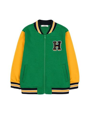 [헤지스 키즈]헤지스키즈 바시티 져지 점퍼 HUF11JD10M_GN