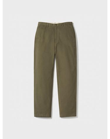 Washed Tapered Pants_Olive
