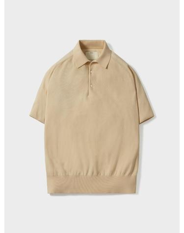 [20%페이백]Short Sleeve Comfort Crewneck Knit_Beige