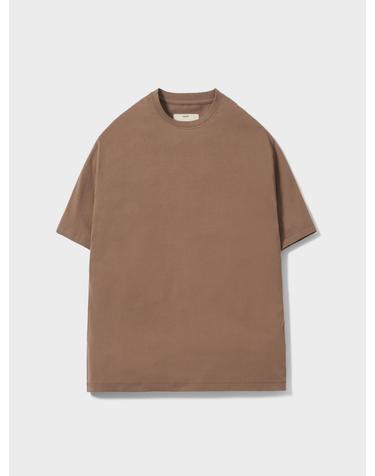 Short Sleeve Basic T-Shirt_Brown
