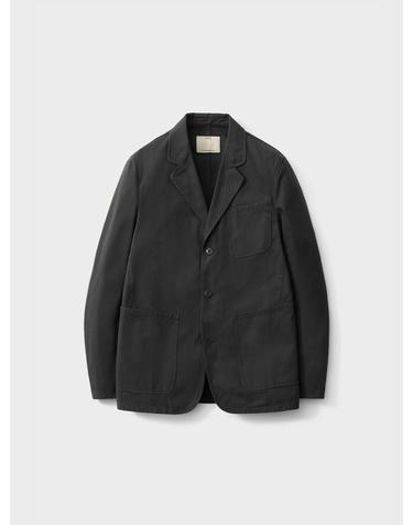 Washed Sports Jacket_Charcoal