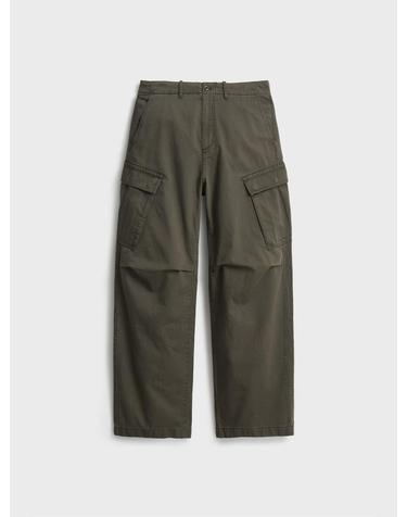 Garment Washed Cargo Pants_Khaki