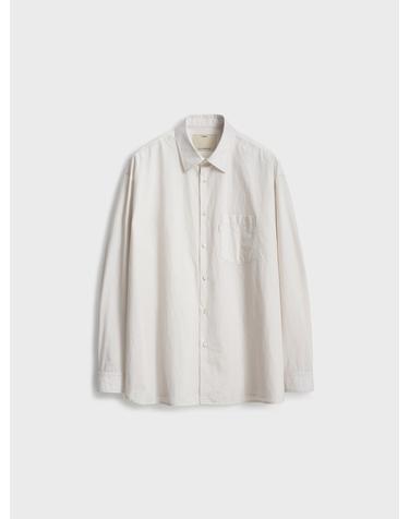 Comfort Typewriter Shirt_Ecru
