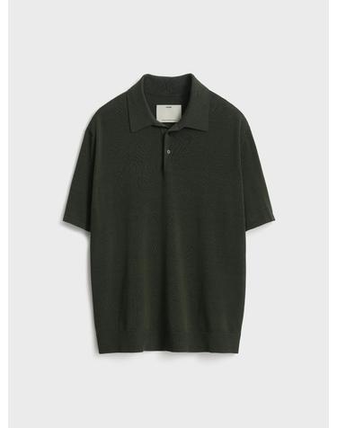 Short Sleeve Classic Polo Knit_Deep Green