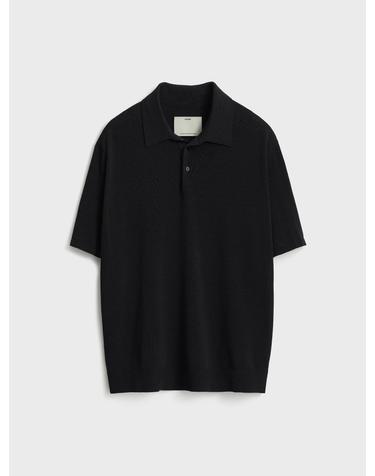 Short Sleeve Classic Polo Knit_Black