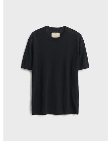 Short Sleeve Crewneck Knit_Black