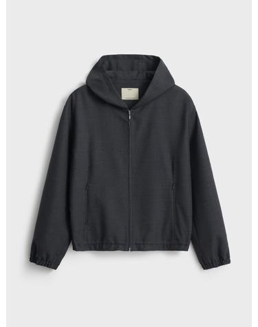 Hooded Zip Up Jacket_Dark Gray