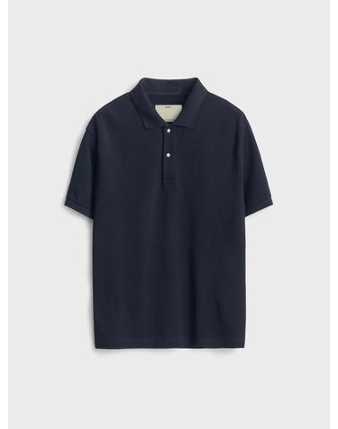 Short Sleeve Classic Pique Polo Shirt_Dark Navy