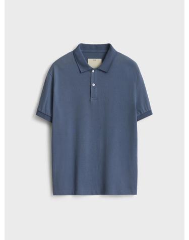 Short Sleeve Classic Pique Polo Shirt_Blue