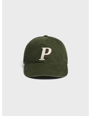 Cotton Graphic Ball Cap_Olive Green