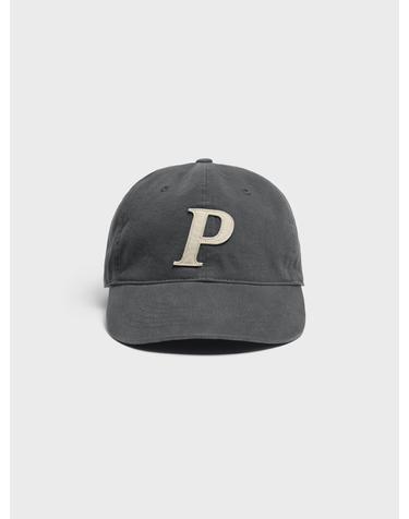 Cotton Graphic Ball Cap_Gray