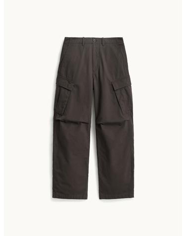 Garment Washed Cargo Pants_Brown