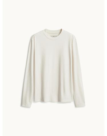 Long Sleeve Compact T-shirt_Off White