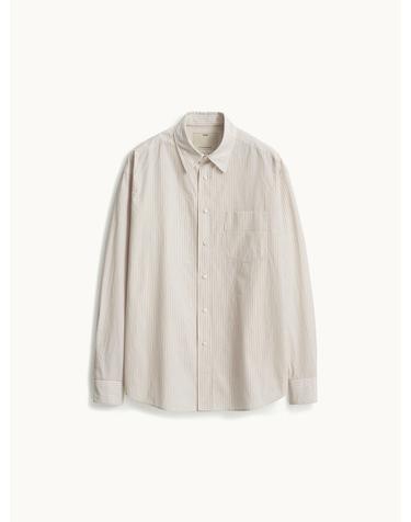 Comfort Shirt_Beige Stripe