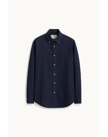 Oxford Button Down Shirt_Navy