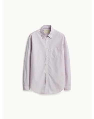 [20%페이백]Button Down Shirt_Pink Stripe