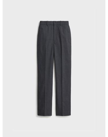 Wool Straight Fit Pants_Dark Gray