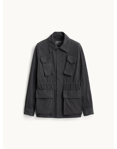 Overdyed Field Jacket_Charcoal