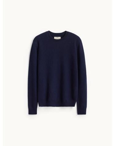 Cashmere Compact Crewneck Knit_Dark Navy
