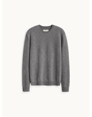 Cashmere Compact Crewneck Knit_Melange Gray