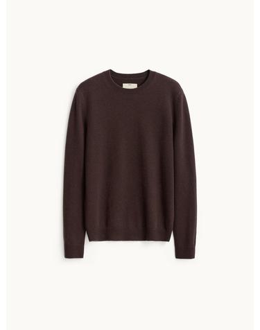 Cashmere Compact Crewneck Knit_Red Brown